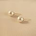 Bridesmaids Gifts - Classy Round Pearl Earrings (8mm, Simulated Pearl)