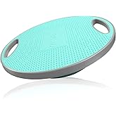 Enovi Turquoise Balance Board, Wobble Board, For Standing Desk, Physical Therapy and Core Training, Home Gym, 360° Rotation Non-Skid Balance Trainer