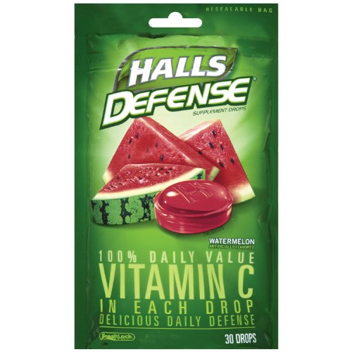 Halls Defense Vitamin C Supplement Drops, Watermelon - 30 ea Halls Defense Vitamin C Supplement Drops, Watermelon - 30 ea