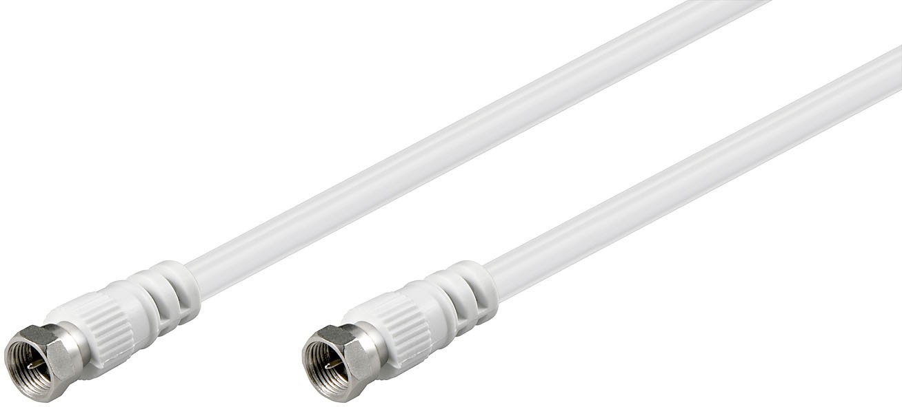 Goobay 27031 SAT antenna cable (<70 dB) 2x shielded - F male > F male