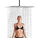 Sd Rain Shower Head 16 Inch Rainfall Square Shower Head Polished Chrome Stainless Steel Ultra Thin Waterfall Shower Head Full Body Coverage with Silicone Nozzle Easy to Clean and Install