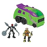 Teenage Mutant Ninja Turtles Micro Mutant Garbage Truck with 1.15" Super Ninja Donatello and Robotic Foot Soldier Figures and Vehicle