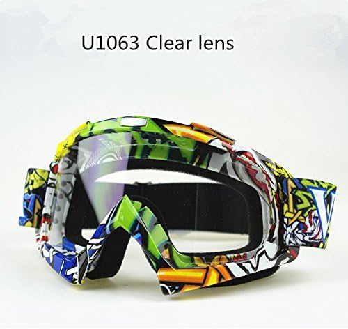SOLICHT Man&Women Motocross Goggles Glasses MX Off Road Goggles Ski Sport Gafas for Motorcycle Dirt Bike Racing Google (clear lens)