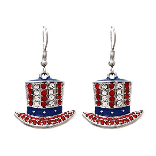Uncle Sam Dangle Earrings