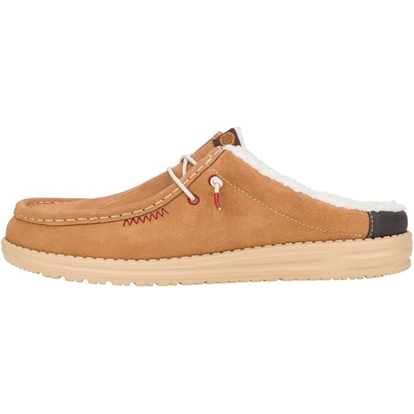 Hey Dude Men\'s Wally Chestnut FireSuede Slip-Ons Mens HEYDUDE Wally Hemp Slip-On Casual Shoe - Tan | Journeys main image 3