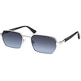 SOJOS Retro Rectangle Polarized 90s Sunglasses for Women Men,Trendy Narrow Hexagon Square Shades SJ1270
