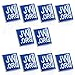 Jehovah Witness - Square Blue Lapel Pin - JW.org Neck Tie Hat Tack Clip Women or Men Suits-Silver Square-10 pcs