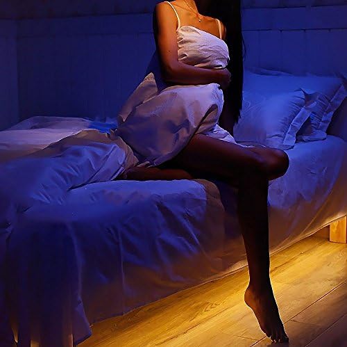 VAGAVO Motion Activated Bed Light, 1.2M LED Under Bed Strip Sensor Night Light Automatic Shut Off Timer induction lamp, Bed Light
