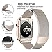 WEFU Compatible with Apple Watch Band 38mm 42mm with Case, Stainless Steel Mesh Milanese Loop with Adjustable Magnetic Closure Replacement for iWatch Band Compatible with Apple Watch Series 3 2 1 