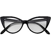 OWL Cateye Sunglasses for Women Classic Vintage High Pointed Winged Retro Design