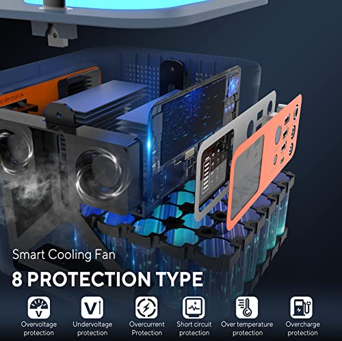 TIG FOX Portable Power Station 300W, 325Wh Outdoor Solar Generator, Backup Battery Pack Power with 110V AC Outlet/1 DC/1 Type-C/3 USB Ports, Supply for Camping Fishing RV CPAP Home Use Off-Grid