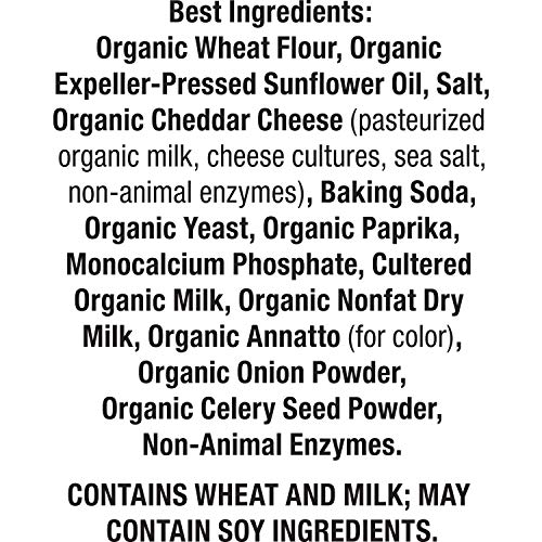ANNIE’S ORGANIC CHEDDAR BUNNIES BAKED SNACK CRACKERS, 11.25 OZ