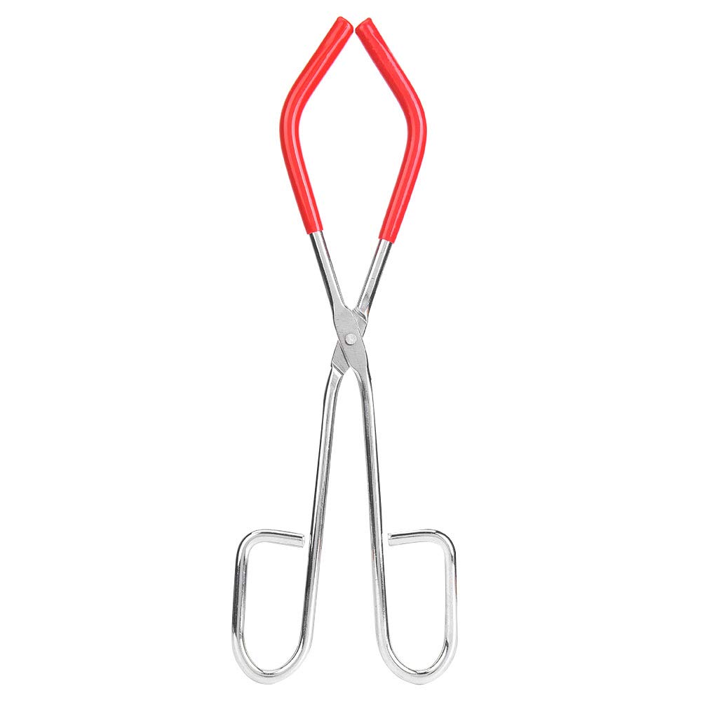 Crucible Tong Crucible Forceps Clamp Beaker Corrosion Proof Pliers Teaching Instrument High Presision Laboratory Beaker Clip Tongs for Office Chemical Plants