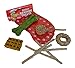 Christmas Dog Rawhide Treat Holiday Stocking Gift Set (Style May Vary)