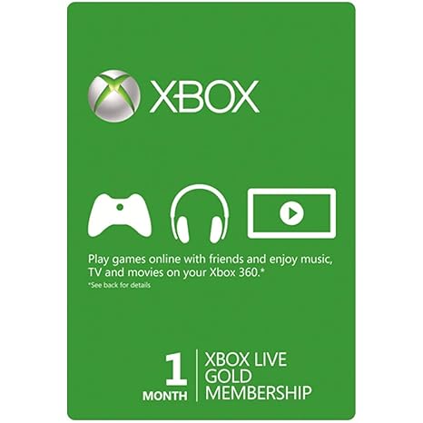 1 month xbox live cards