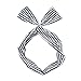 Carede Cute Rabbit Ear Twist Bow Wired Headbands Headwrap Scarf Hairband Hair Holder Hair Accessory,Pack of 9