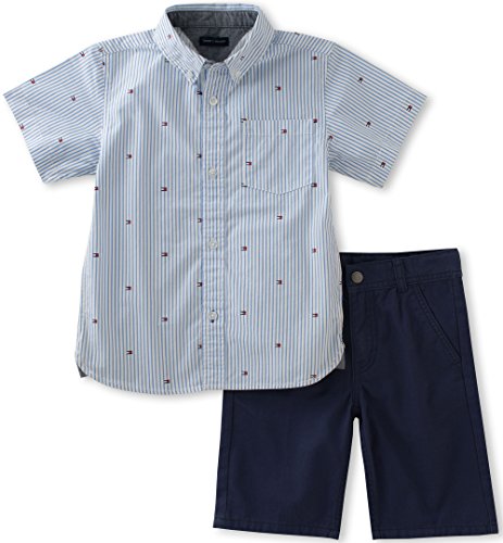 tommy hilfiger shirt and shorts set