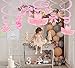 30Ct Ballerina Hanging Swirl Decorations - Pink Tutus Ballet Shoes Bow-knot Rose Ballerina Birthday Party Supplies Theme Party Wedding Anniversary Christmas New Year Fan Decors