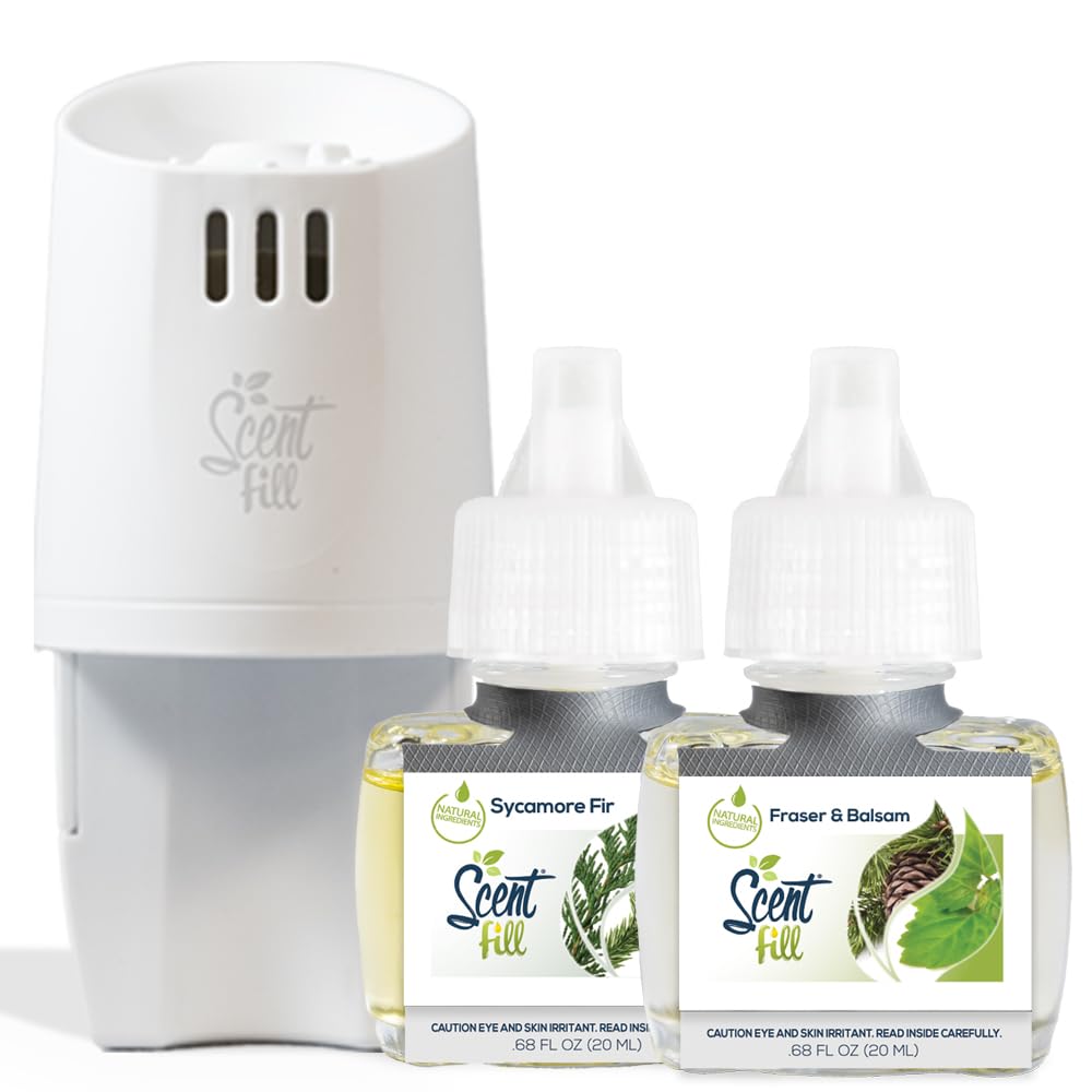 Photo 1 of *INCOMPLETE** Scent Fill Christmas Tree Plug in Air Freshener Kit (Fraser Fir Balsam & Sycamore Fir), Refill + Diffuser