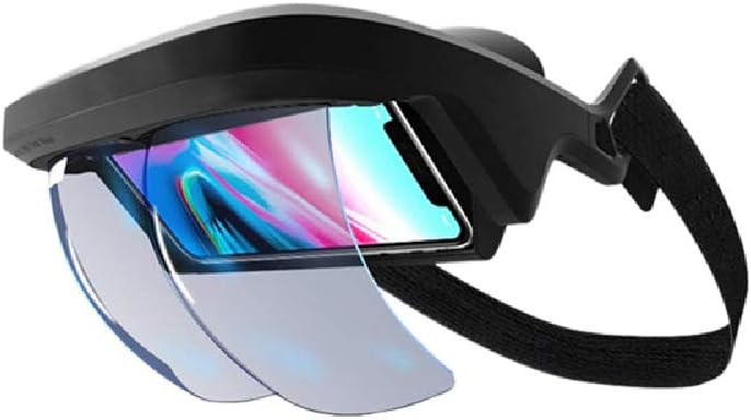SCKL Intelligent AR Glasses 3D Video Augmented Reality VR Headphones for 3-D Video And Games on The Iphone And Android(4.5-5.5 Inch)