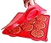 SiliCo Burger Press|8 In 1 Circular Compartments for Patties, Cookies, Hash Browns, Cutlets & More|Red