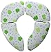 Mommy's Helper Cushie Traveler Folding Padded Potty Seat in White with Frog Design, Includes Convenient Carry Bag for Easy Transport