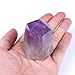 Tree Jewelry Natural Purple Crystal Point 6 Faceted Amethyst Wand, 1/2 pound for Healing, Reiki, Grids, Figurine Specimen Displays