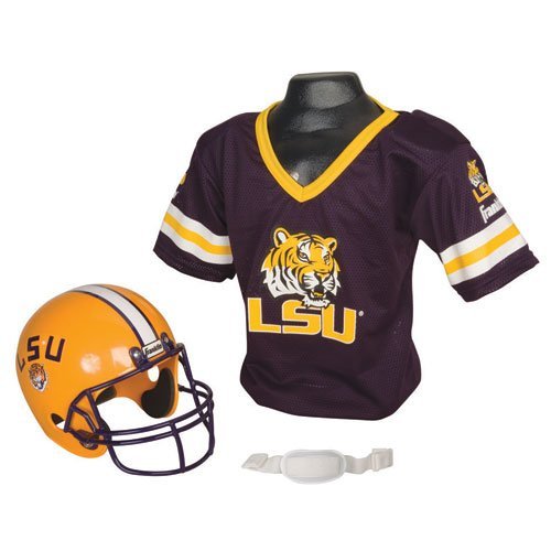 LSU Tigers Football Helmet & Jersey Top Set