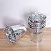 OUNONA Mini Metal Bucket Set of 6 /Mini Food Containers/Succulent Wedding Buckets 10.5x7.2x10.5cm