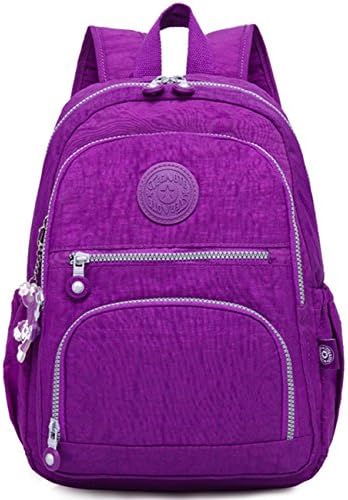 Oakarbo Mini Travel Daypack Nylon Cute Junior School Backpack (Purple)