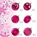 KI Store Hot Pink Christmas Balls 34pcs 2.36-Inch Christmas Tree Decoration Ornaments for Xmas Tree Holiday Wreath Garland Decor Ornaments Hooks Included