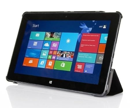 Hülle für Dell Venue 11 PRO 5130 10.8 Zoll Case Stand Cover Slim Flip (Schwarz) NEU