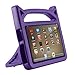 All-New Fire 7 2017 Case,fire 7 tablet case,Fire 7 Kids Case,Riaour Kids Shock Proof Protective Cover Case for Amazon Fire 7 Tablet (Compatible with 5th Generation 2015/7th Generation 2017) (Purple)