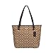 Coach Outline Signature Zip Top Tote Shoulder Bag