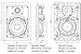 Micca M-6S 6.5 Inch 2-Way in-Wall Speaker with Pivoting 1″ Silk Dome Tweeter (Each, White)thumb 2