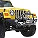 Paramount Restyling 51-0034L Black Front Heavy Duty Rock Crawler Bumper with LED (Jeep Wrangler YJ/TJ)