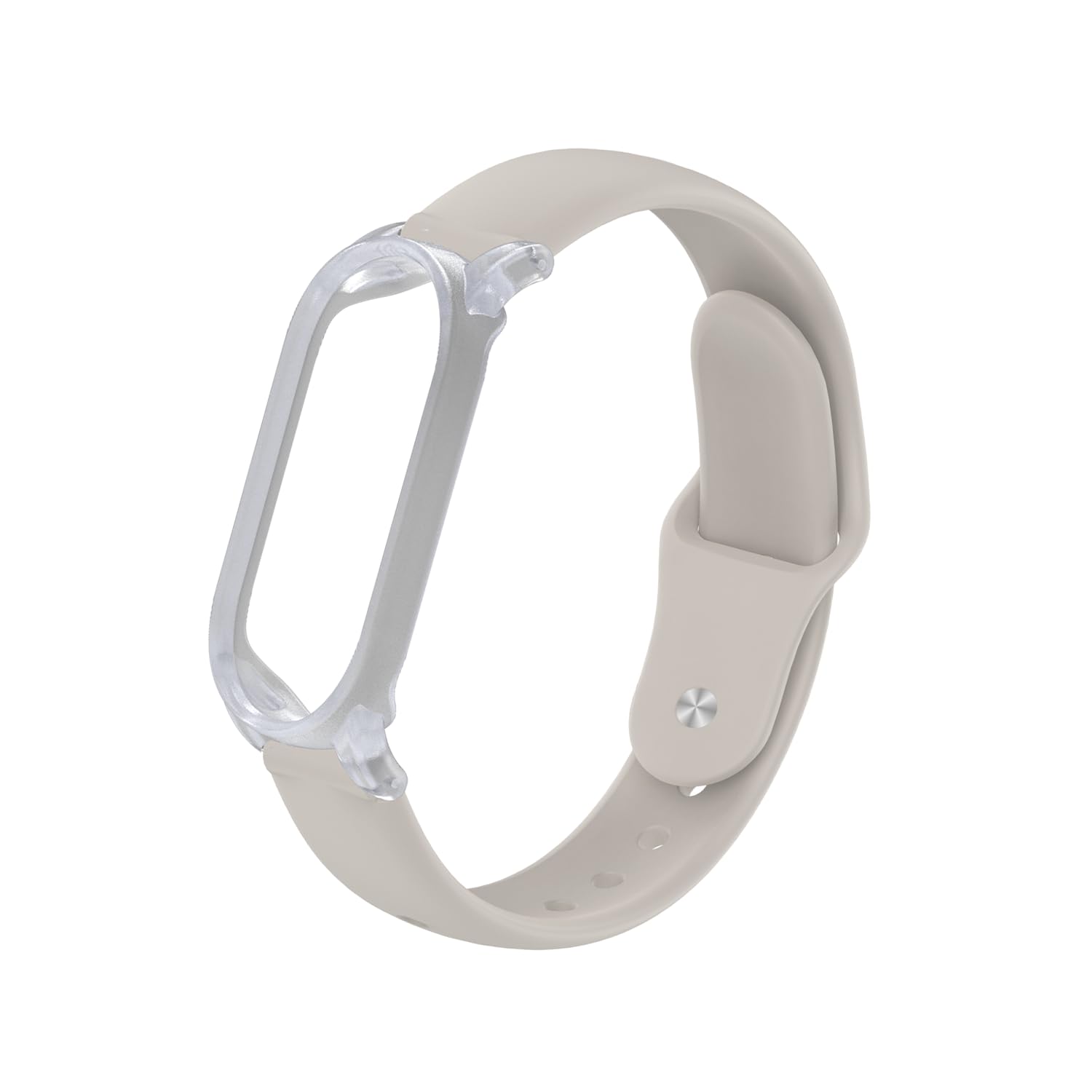Photo 1 of TUDIA Snap On PC Case with Adjustable Silicone Wristband Compatible with PLAUD NotePin AI Voice Recorder [for 5.6"–8.5" Wrists] Comfort Lightweight Wearable Strap Secure Fit Accessories - Sand