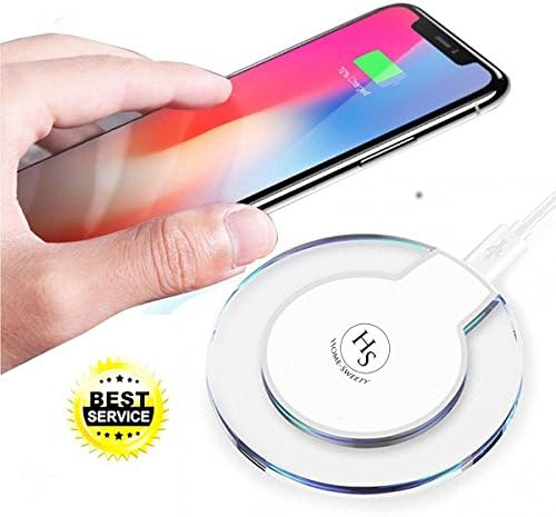 [2018 Upgraded] Fast iPhone Wireless Charger, HomeSweety Qi Wireless Charger Pad for Apple iPhone X iPhone 8/8 Plus Samsung Note 8 S8/S8 Plus/S7/S7 Edge/S6 Nexus Nokia Universal Wireless Charger Stand