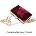 CARIEDO Velvet Evening Clutch Purse for Women – Bridal Wedding Guest Bag, Elegant Gift for Bride Family, Black Tie Events & Formal Occasions