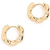 SHASHI Women's Waves Huggies, Gold, One Size