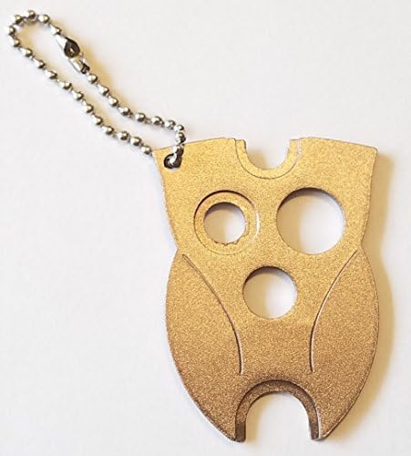 Essential Oil Key Tool (Bronze Owl), Universal Roller Bottle Accessory to Easily Remove Roller Balls, Caps, and Orifice Reducers on Most Bottles