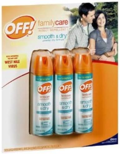 Off! Smooth &amp; Dry Insect Repellent, 4oz (3 Pack)