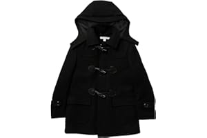 Isaac Mizrahi Boy's 2-20 Solid Wool Toggle Coat with Removable Hood - Colors