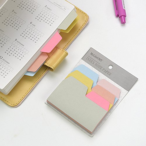 image for MyLifeUNIT Index Cards, Self Sticky Notes Reminder, Colored Index Stic