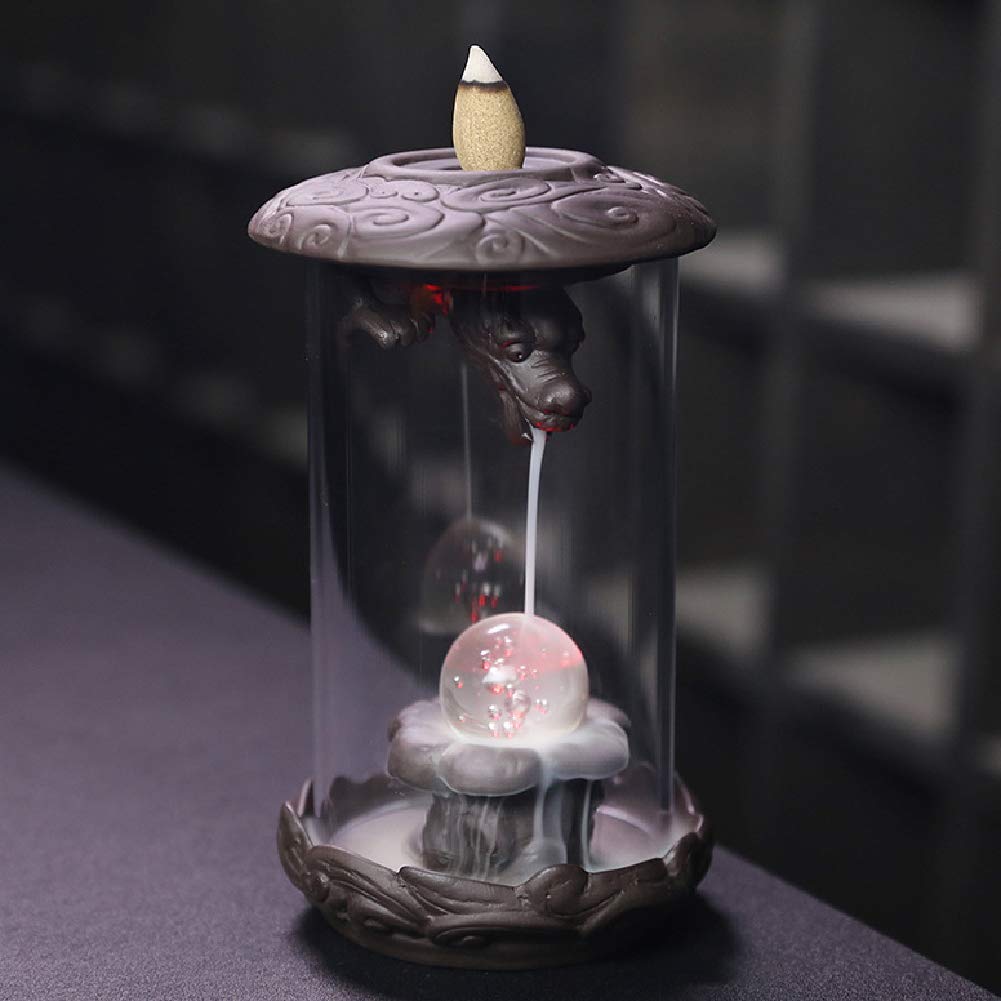 Fydun Waterfall Incense HolderDragon Backflow Incense Burner Buddhist Supplies