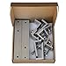Renogy Adjustable Solar Panel Tilt Mount Brackets support up to 150 Watts Solar Panel for Roof, RV, Boat and Any Flat Surface, for on-grid/off-grid systems (Mount Only), Silver