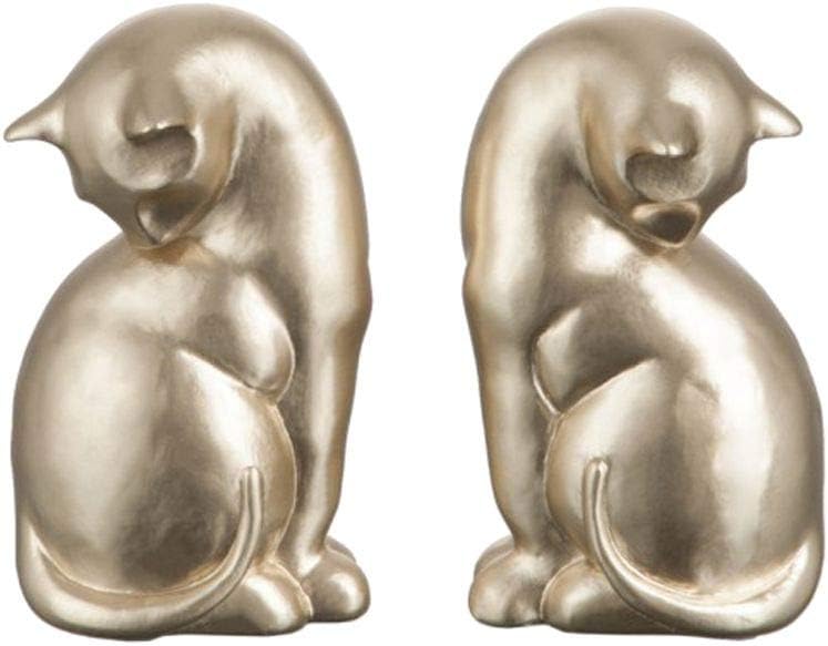 Funny Pets Bookend Golden Cats