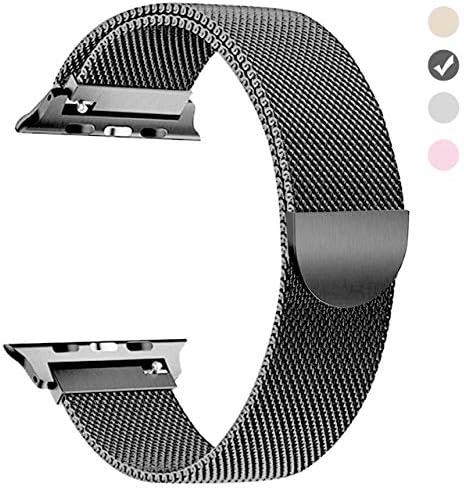 Compatible for Watch Band 42mm 38mm 44mm 40mm, iWatch Bands Milanese Loop Replacement for Watch Series 4 3 2 1