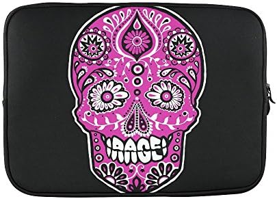 SLsenD Custom Pink Sugar Skull Water Resistant Computer Bag Laptop Sleeve Notebook Case Cover 13 13.3 inch
