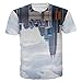UNIFACO Men's City Scape Graphic T-Shirt(L,City scape),City Scape,Large